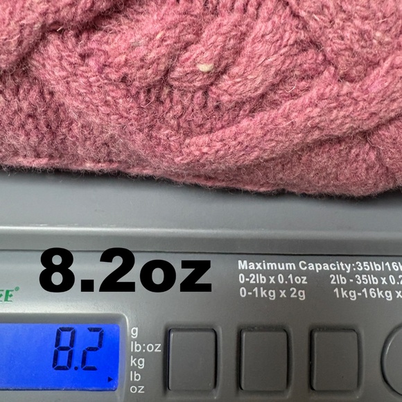 vest IRELANDS EYE hand knit S cable one button dark pink cottagecore vintage - Picture 8 of 8